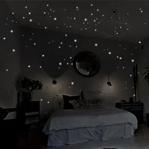 407pcs Luminous Wall Stickers Wall Decor