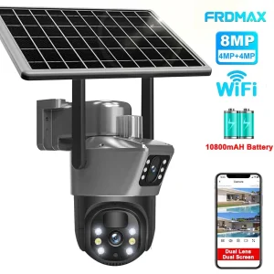 8MP 4K WiFi Solar Camera Outdoor Wireless